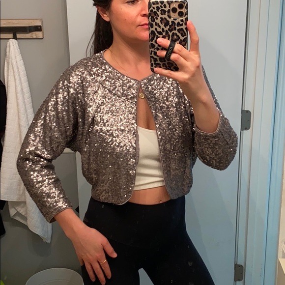 bebe Sweaters - BEBE // sequin cardigan